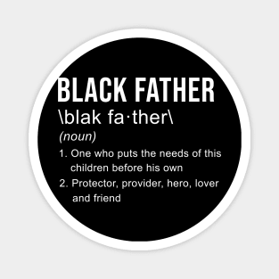 Funny Black Father Definition Fathers Day Gift Magnet